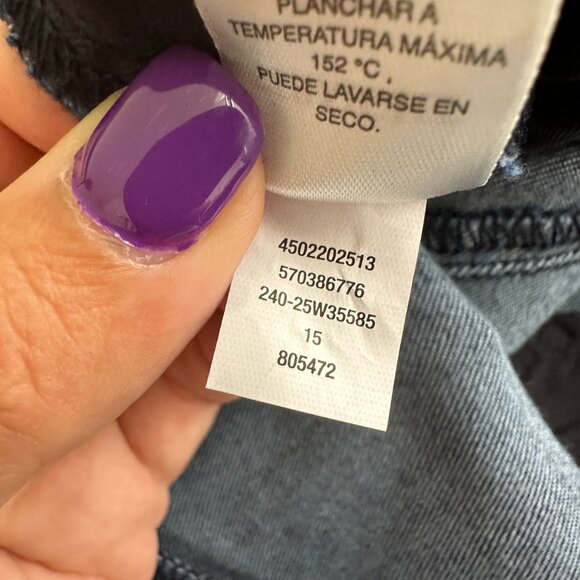 2/$30 WHBM Outlet Cropped Denim Pedal Pusher Indigo 4 #A0709- 10 - Picture 7 of 8